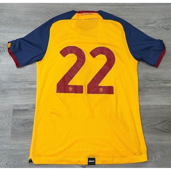 NB New Balance AS Roma 3rd Alternate Jersey Yellow MT130222 Men's XL #22 - Picture 6 of 9